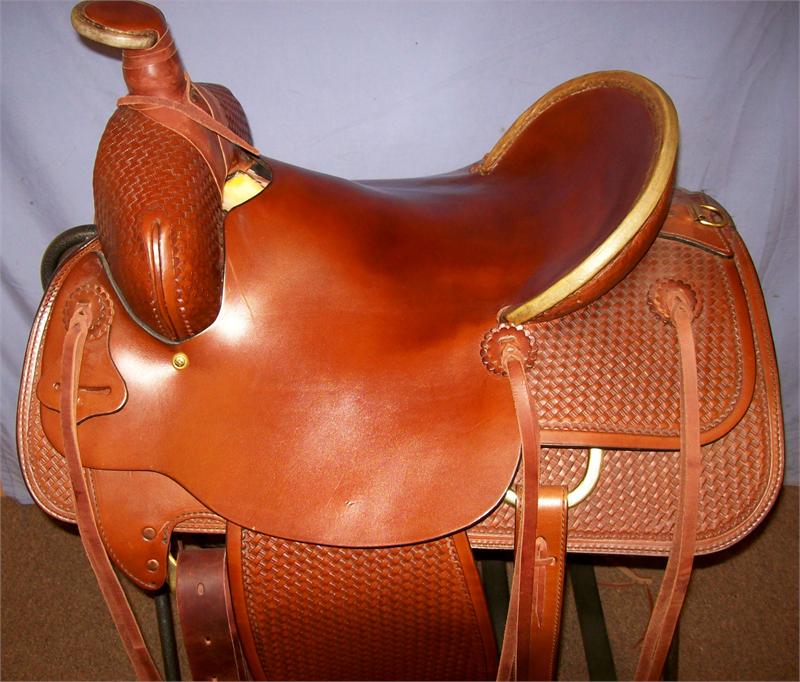 tex tan roping saddle